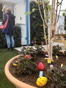 Easter eggs in the Nightingale garden