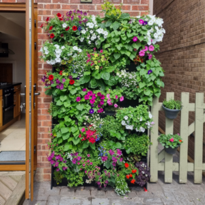 front on shot of a living wall